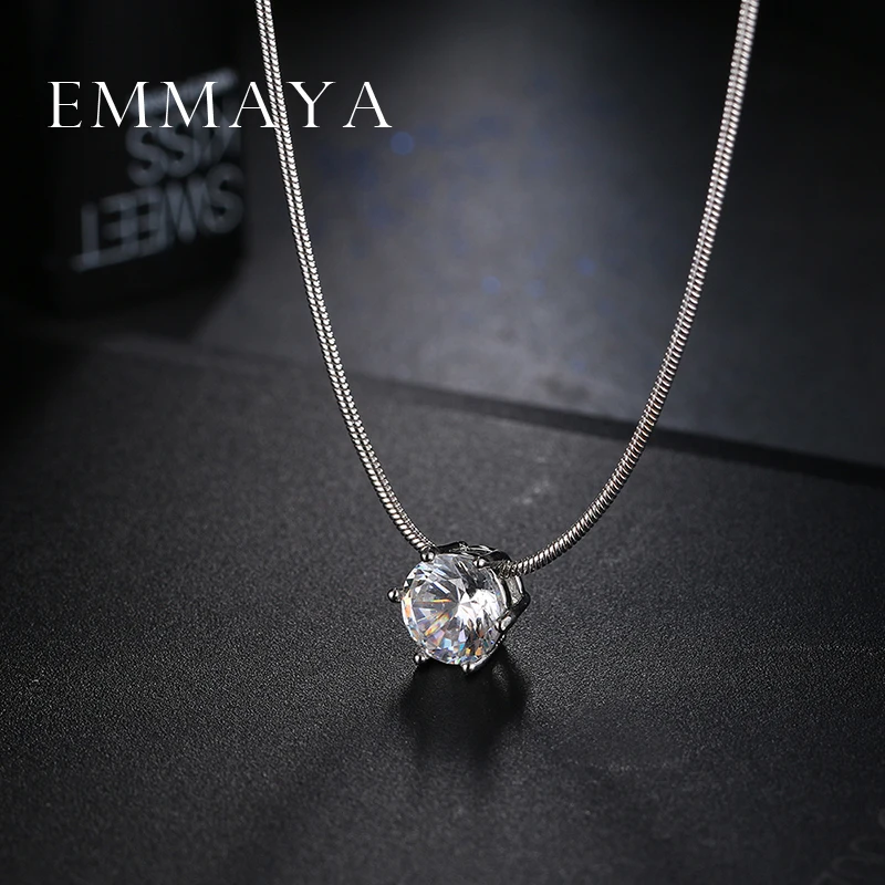 Emmaya роскошные круглые ожерелья с кулоном из циркония в виде сердец и стрелы для