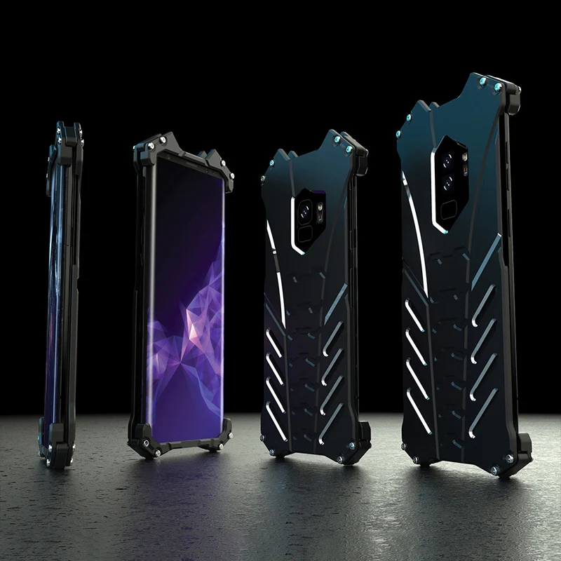 For Samsung Galaxy S9 Plus case R-JUST Shockproof metal aluminum stand cover for galaxy s8 s9 plus/note 8/s6 s7 edge plus |