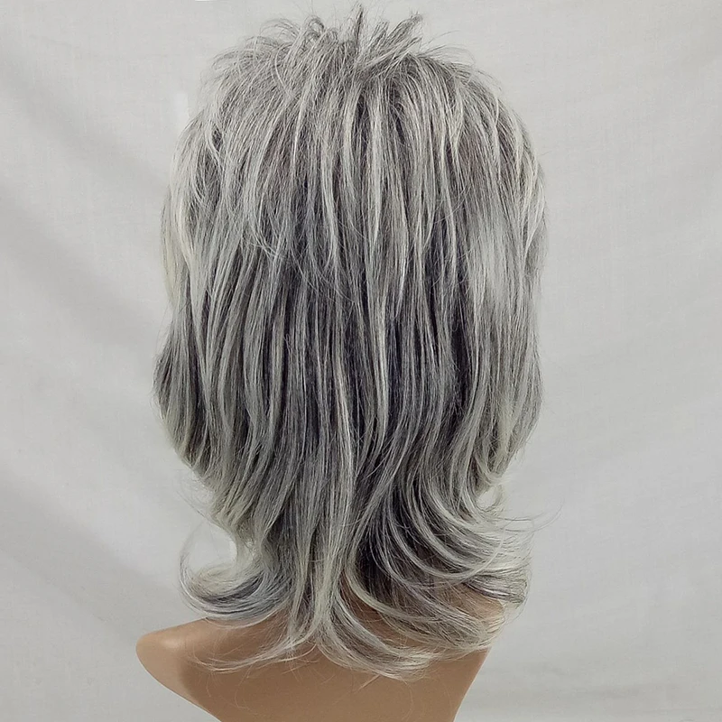 HAIRJOY, женский парик, слоистые кудрявые волосы, средняя длина, синтетические натуральные парики, высокотемпературное волокно, доступно 5 цветов