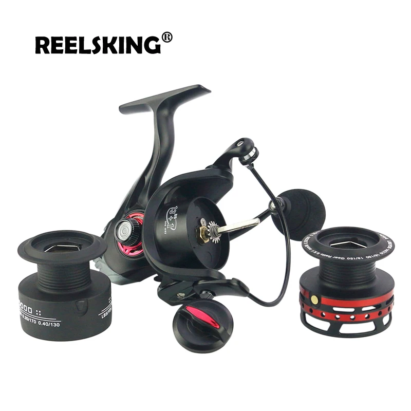 Катушка спиннинга REELSKING с дополнительной катушкой максимальная нагрузка 10 кг 1000