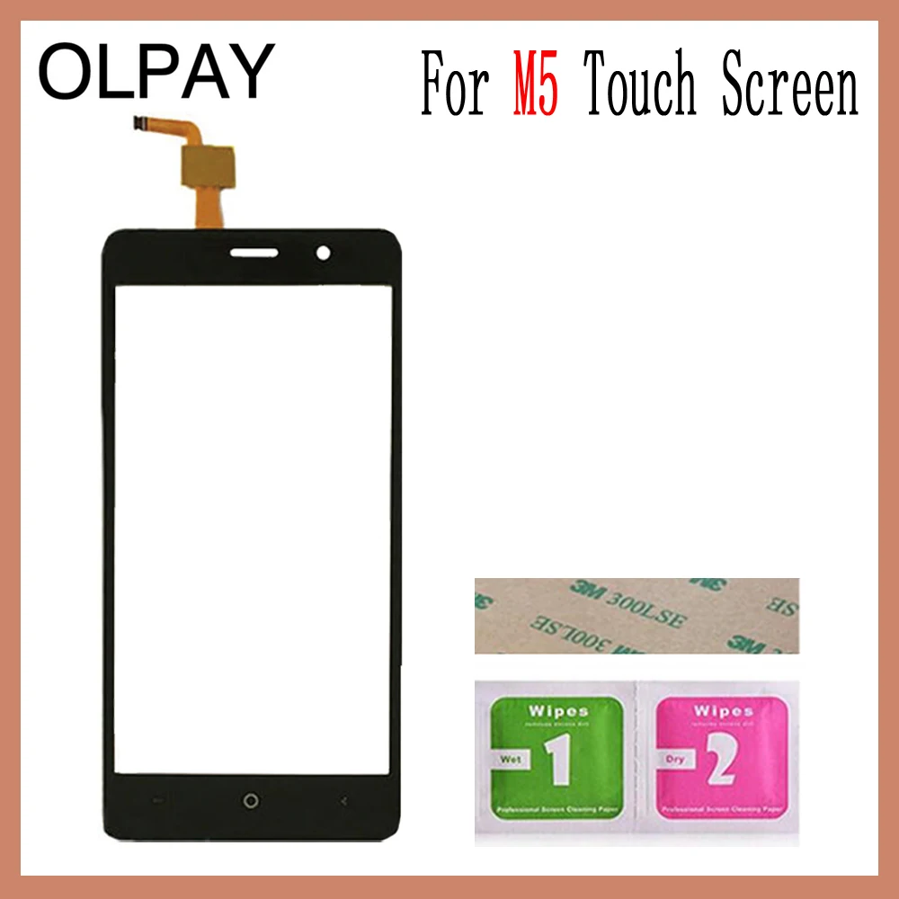 Black No Tools OLPAY 5,0 ''для Leagoo M5 сенсорный экран дигитайзер панель запасные части сенсорный экран Переднее стекло объектив сенсор Бесплатный клей и салфетки - Цвет: Black No Tools