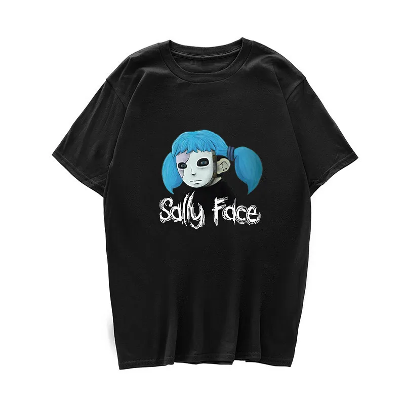 Мужская футболка с принтом Sally Face Повседневная унисекс буквенным лето 2019 | одежда