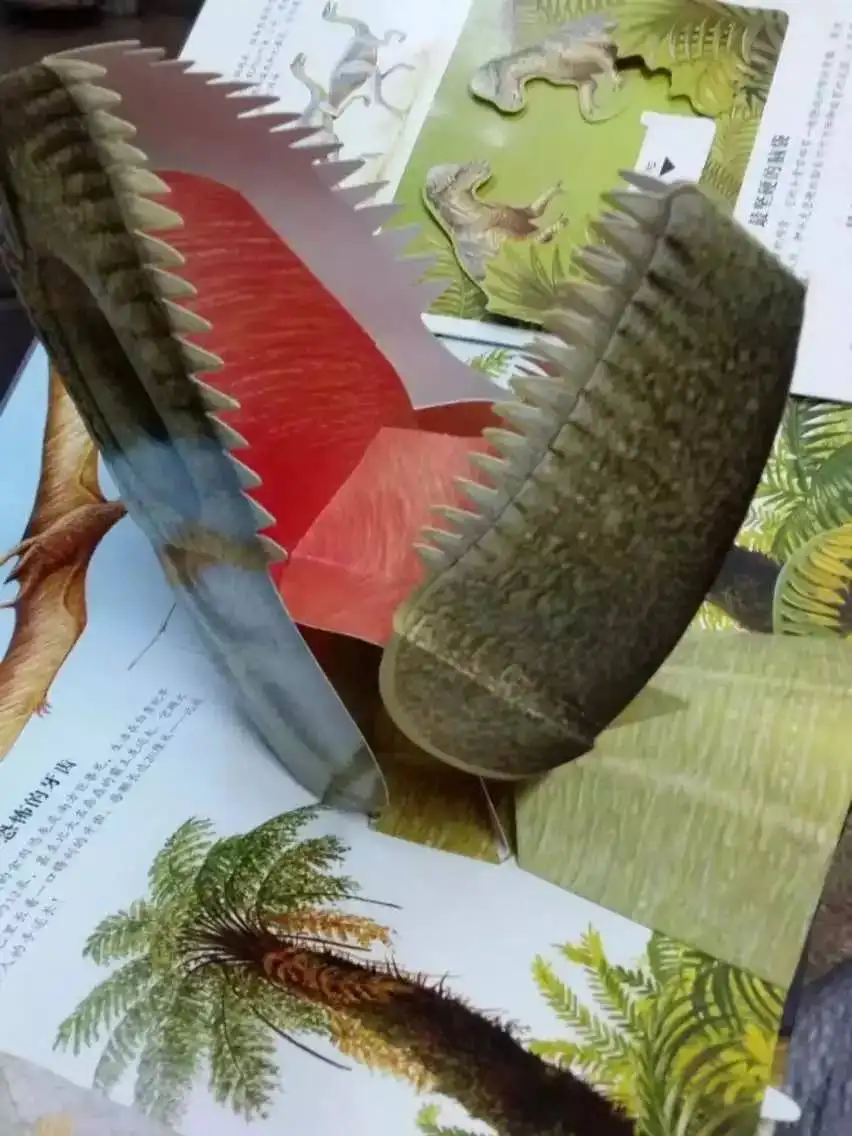 3d-книга китайского динозавра забавная научная история изображений подарок для
