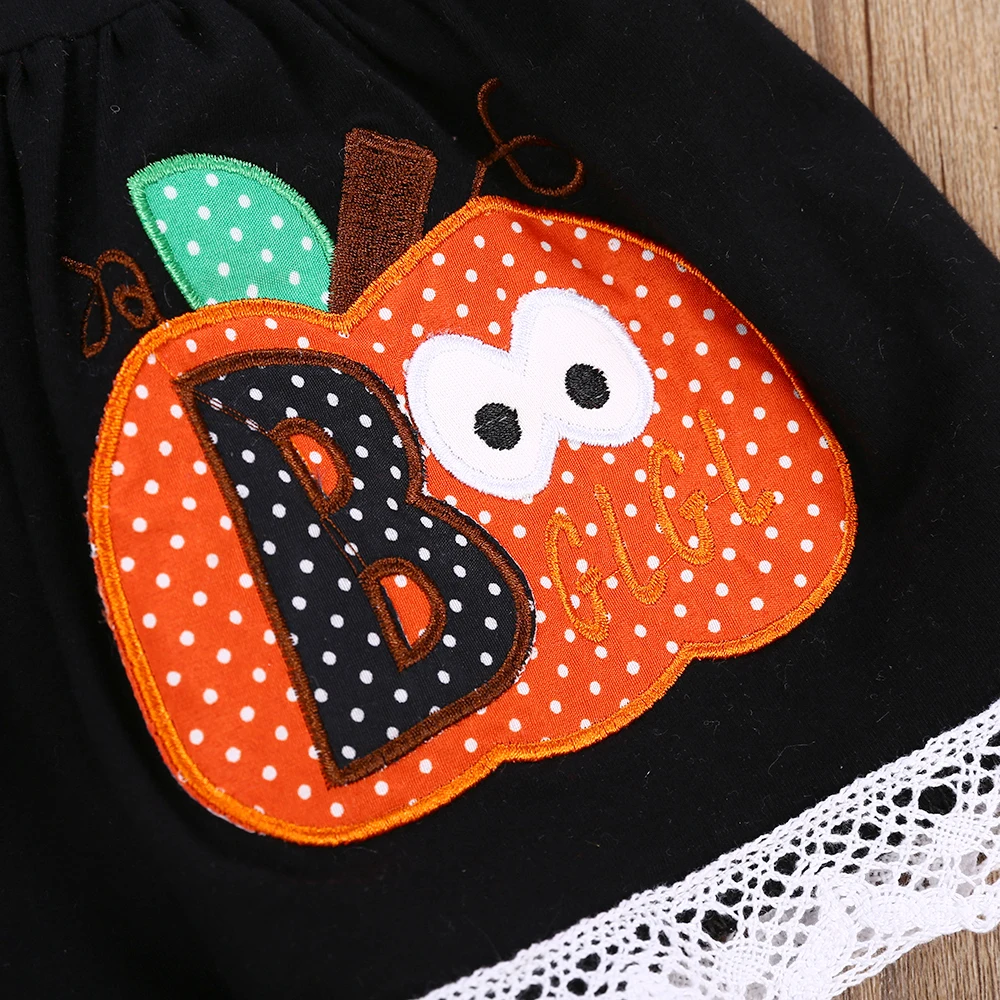 Bbay/комплекты одежды для девочек детская одежда на Хэллоуин с принтом Призрак