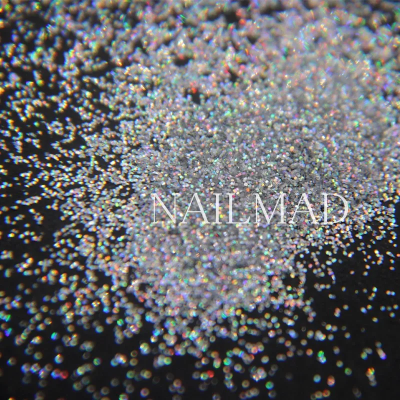 0 4 мм Лазерная Серебряная фотолампа мерцающие блестки голограмма Блестящий