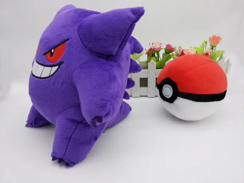 Покемон 2 шт. оригинальный Gengar красный мяч мягкая плюшевая игрушка кукла