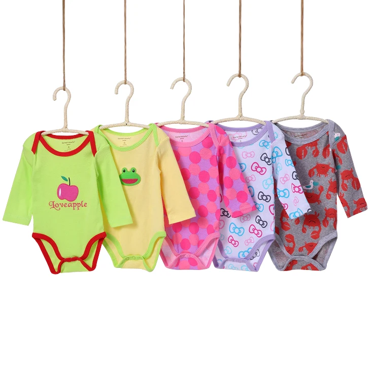 Одежда для малышей 5 шт./упаковка боди новорожденных милая одежда 0-24 месяцев