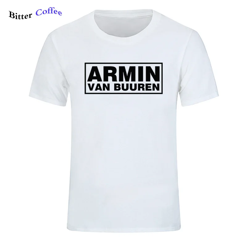 Футболка мужская с коротким рукавом и круглым вырезом смешная принтом ARMIN VAN BUUREN DJ