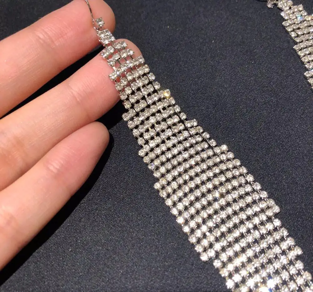 2019 летние Элитный бренд новый дизайн Роскошные серьги для женщин горный хрусталь