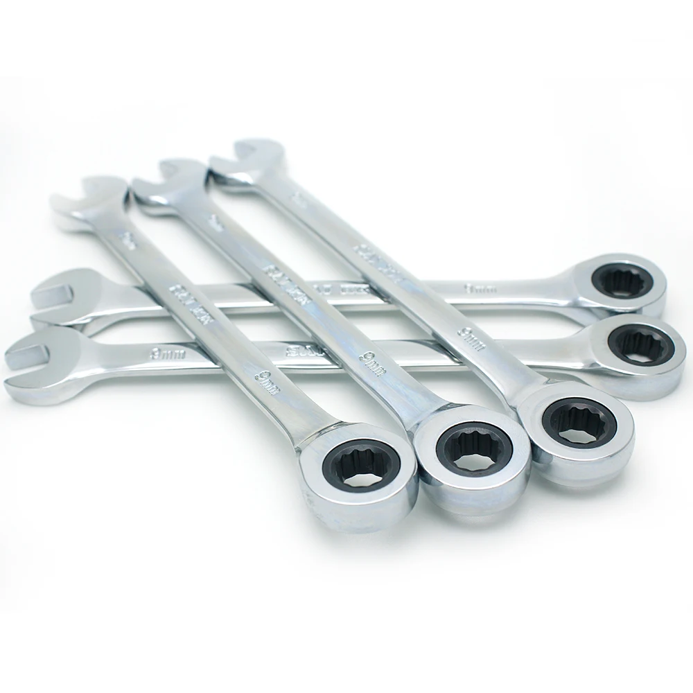 Набор гаечных ключей комплект комбинированных инструментов с храповым