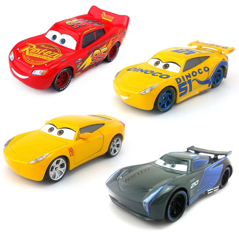 Машинки Диснея Pixar Lightning McQueen Mater Jackson Storm Cruz sherif 1:55 литые под давлением игрушки из
