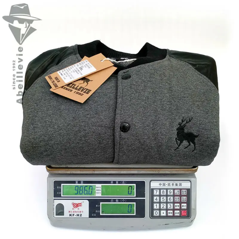 Abeillevie Мода Новый Хлопок Руно мужская Бейсбол Куртки Сексуальная Повседневная