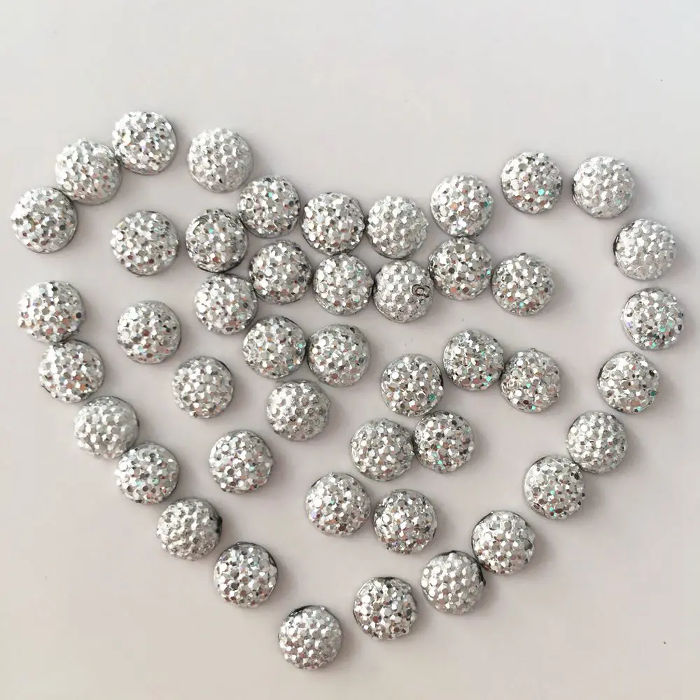 New 400pcs 6mm round Resin Cute convex Round flatback stone Ornaments DIY scrapbook Wedding appliques craft SF429 | Дом и сад