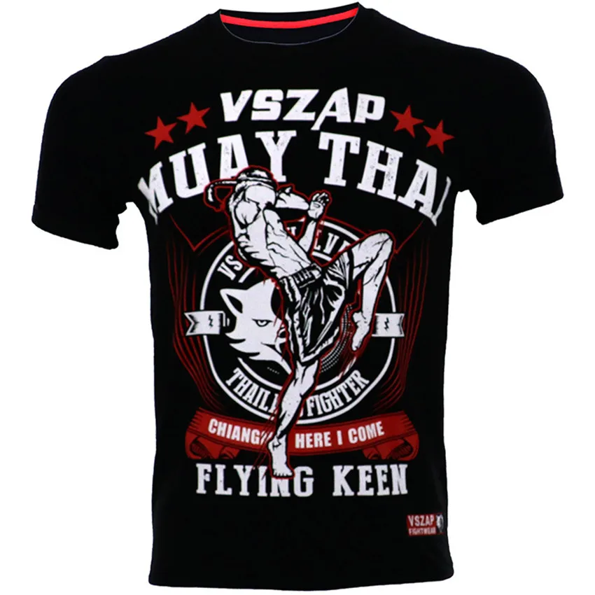VSZAP Muay Thai Fighting Black MMA Tapout футболка БЖЖ абсолютно новая боевая одежда для занятий