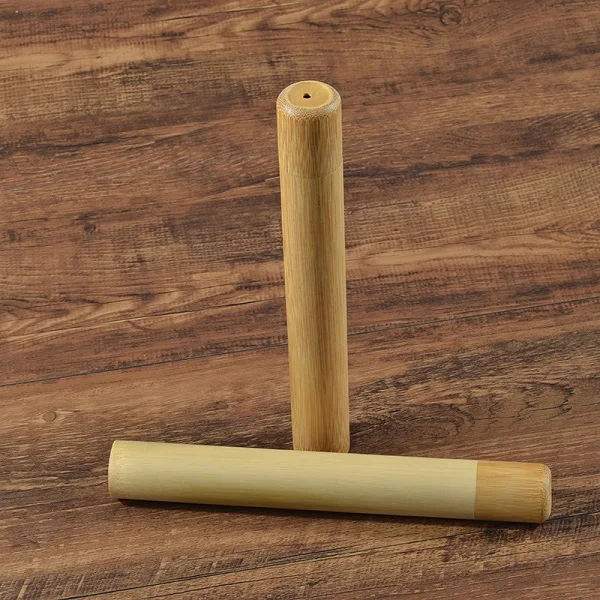Bamboo case 1 шт. Экологичная бамбуковая зубная щетка средней щетиной биоразлагаемая пластическая уход за полостью рта для взрослых зубная щетка эко кисточка с бамбуковой ручкой - Цвет: Bamboo case