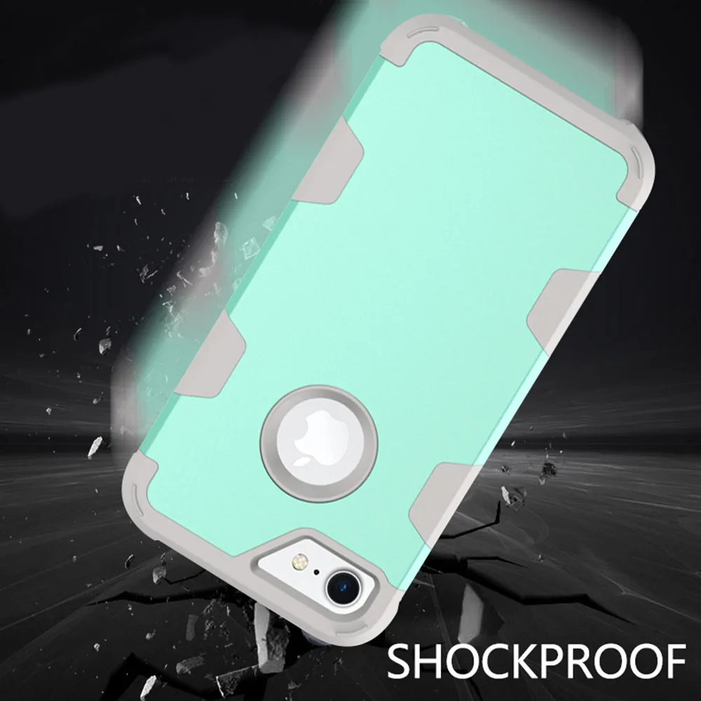 Для Apple iPhone 7 8 Чехол Робот противоударный защитный чехол Гибридный жесткий резиновый противоударный чехол для телефона для iPhone7 6 6S Plus Coque