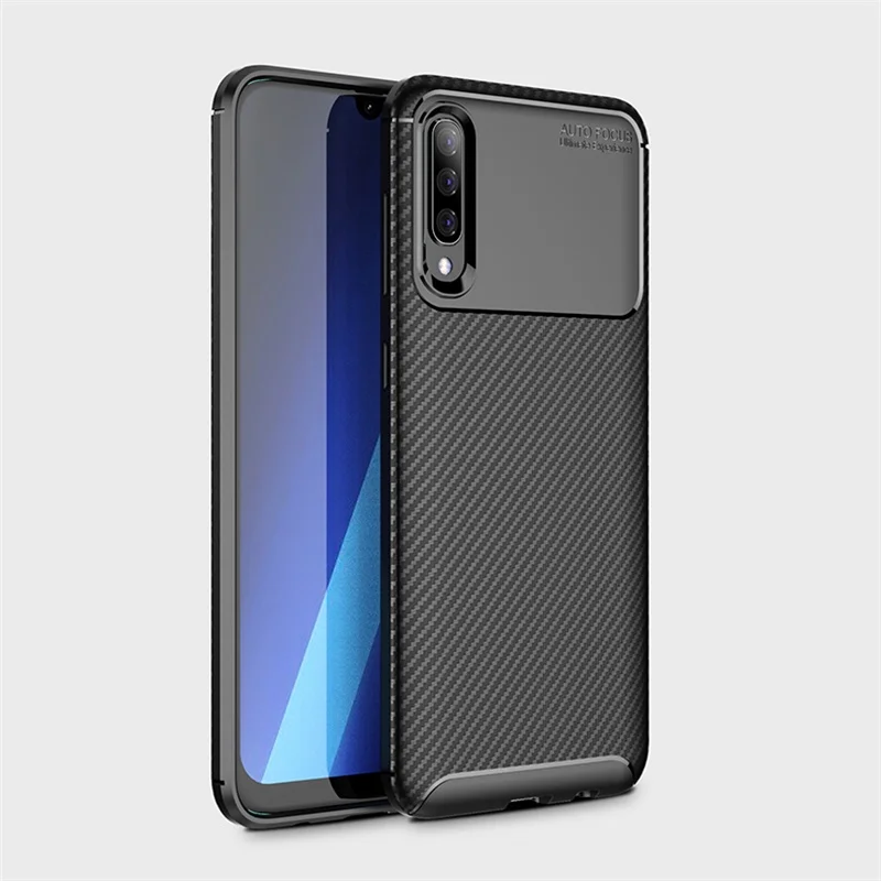 Чехол для Samsung Galaxy A70 чехол A705F 6 7 дюйма углеродный силиконовый бампер A 70 SM-A705F |