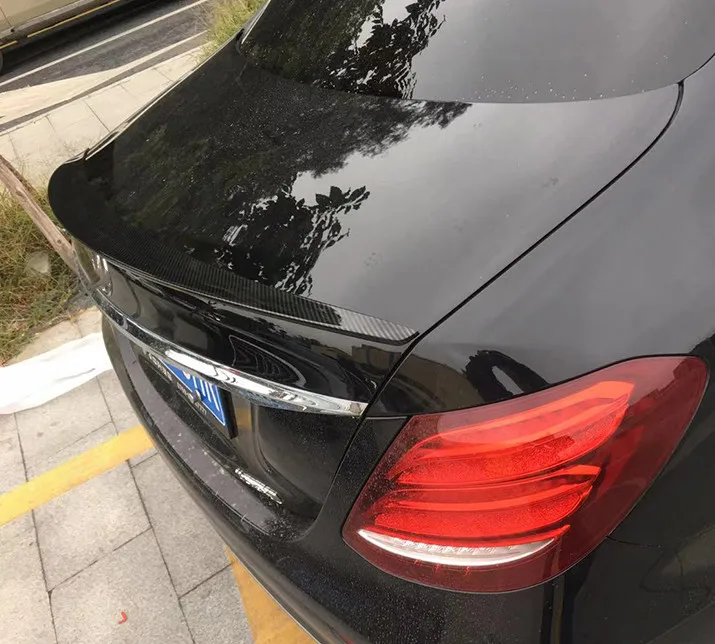 Для Benz E class W213 спойлер E43 Style задний багажник губ крыла углеродное волокно крыло