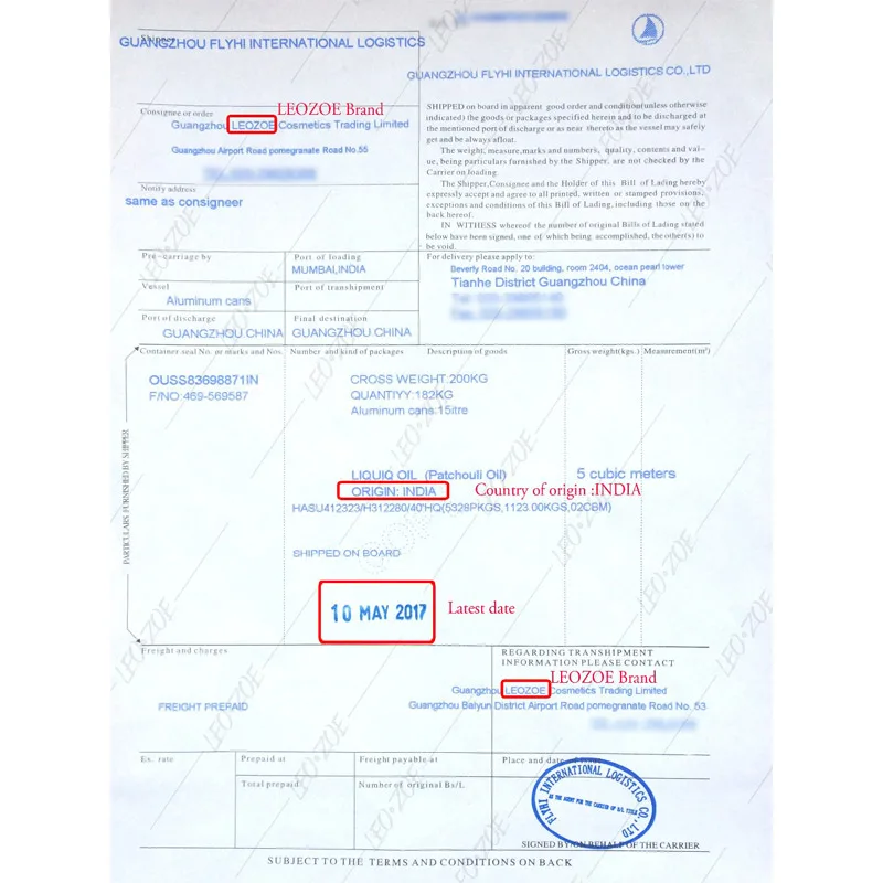 Известный бренд эфирное масло пачули сертификат происхождения Индия высокое