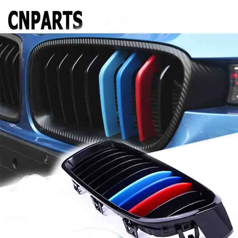 CNPARTS 3 шт. 3D M Стайлинг Автомобильная передняя решетка радиатора отделка