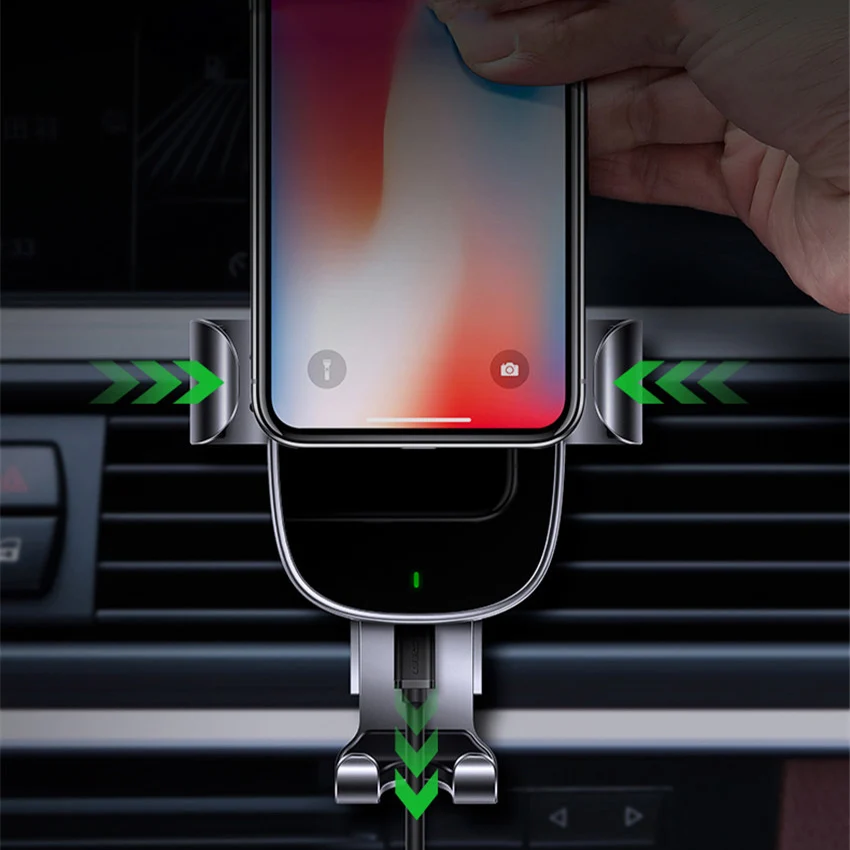 Новое автомобильное беспроводное зарядное устройство Ugreen Qi для iPhone 11X8 Plus быстрая