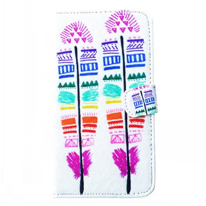 Colored Feathers Чехол-Обложка для LG G3 D830 D831 D850 D855 LS990 VS985 F400, кожаный чехол-бумажник с цветочным принтом и американским флагом, флип-чехол для телефона, Fundas Capa P23Z - Цвет: Colored Feathers