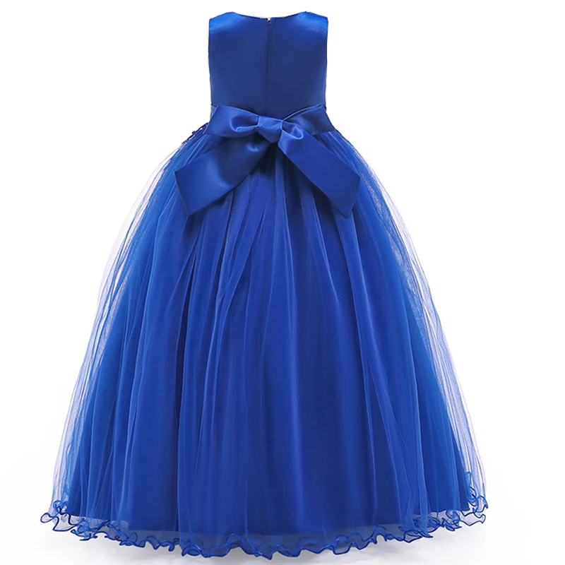 New Flower Girls Dress 2020 Summer Wedding Pearl Party Kids Dresses For Princess Children Clothing Christmas Costume | Детская одежда и