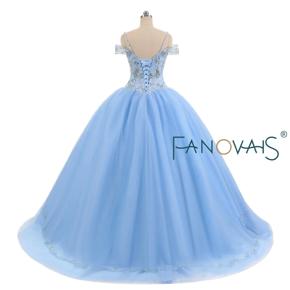 &quotГолубой Тюль Quinceanera Платья vestido de debutantes e 15 anos barato Vestido Festa бальное платье пром