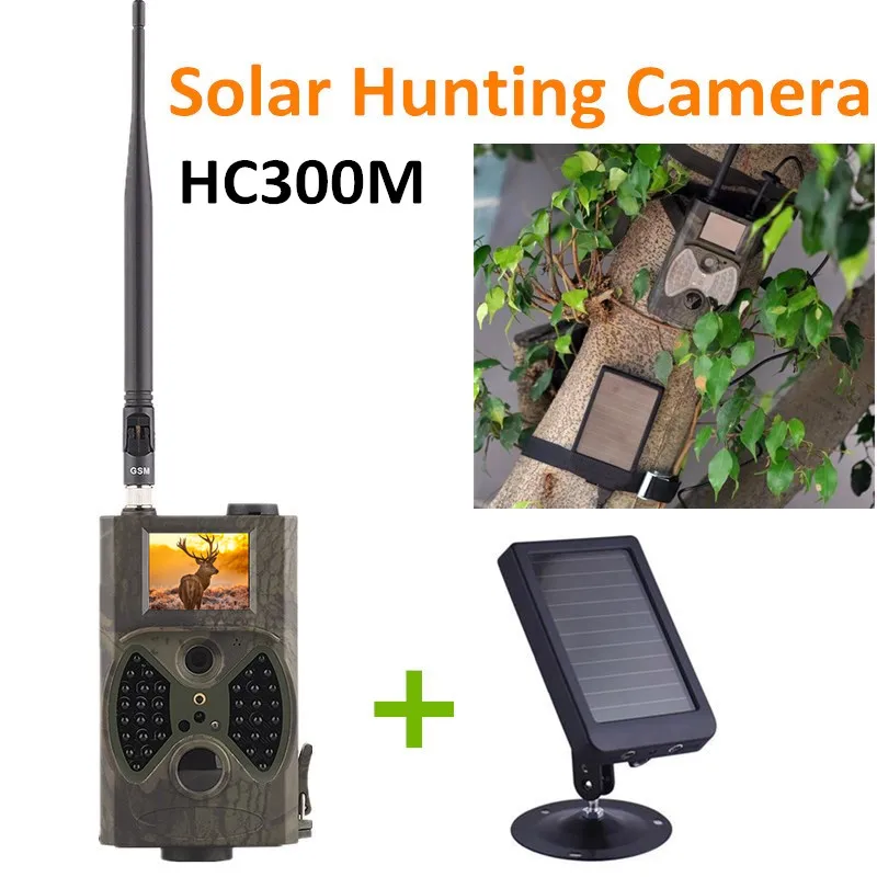 Камера для охоты Suntek HC300M цифровая черная инфракрасная камера с солнечной панелью