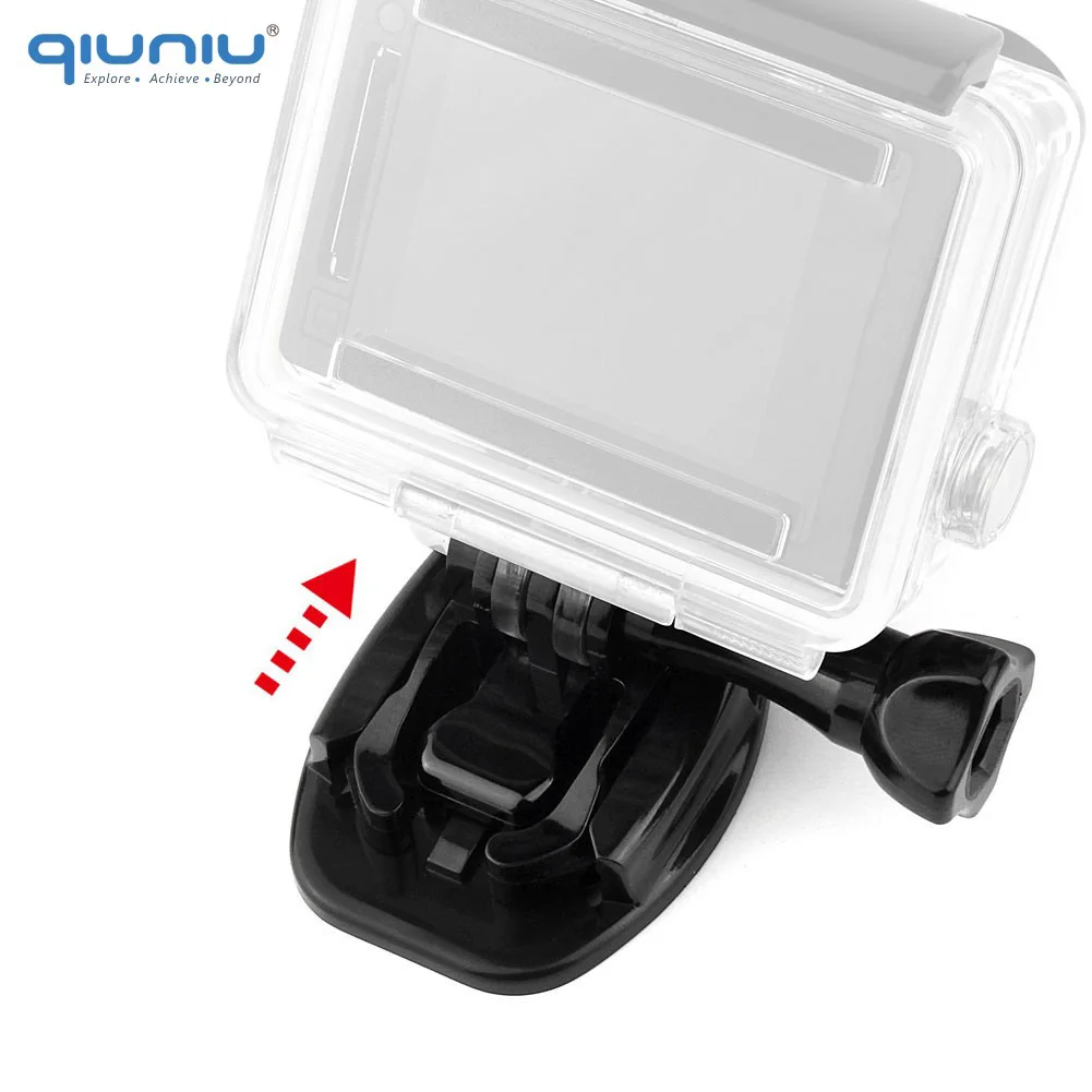 QIUNIU плоское изогнутое клейкое крепление комплект для замены GoPro Hero 6 5 4 3+ 3 для Xiaomi Yi для SJCAM для GoPro аксессуары