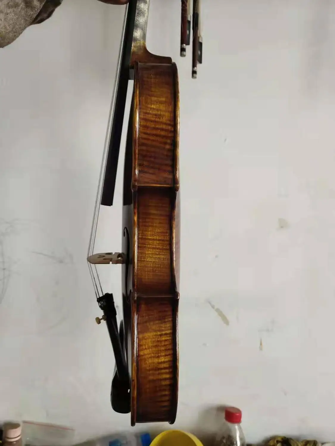 Мастер Скрипки 4/4 модель Amati старый стиль одна часть спины Скрипки|Скрипка| |