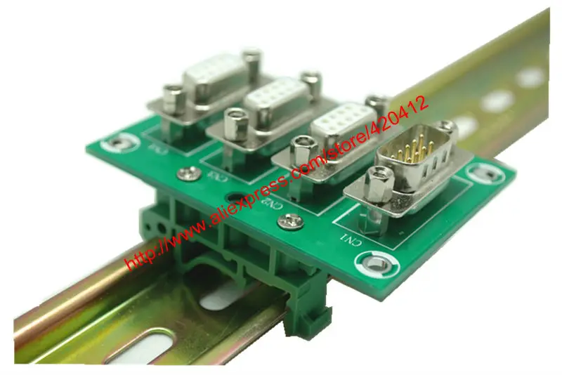 DB9 штыревые к женскому D SUB интерфейсный модуль для шины с креплением на din рейку и