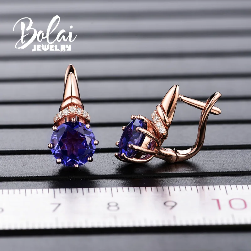 Женская серебряная серьга bolaiювелирное изделие 925 пробы круглой формы 8 0