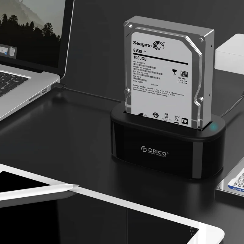 ORICO USB 3.0 на SATA внешний жесткий диск Док-станция для 2.5/3.5 дюймов HDD/SSD [Поддержка UASP и 8 ТБ](6218US3