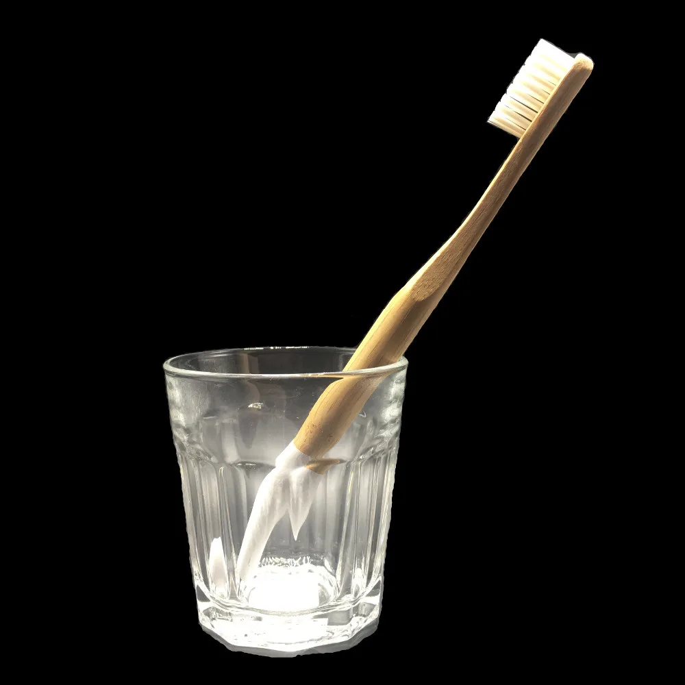 

eco friendly Soft Bristle Toothbrush Natural Bamboo Charcoal Adult Oral Care teeth brush Round Wooden Handle Travel toothbrush