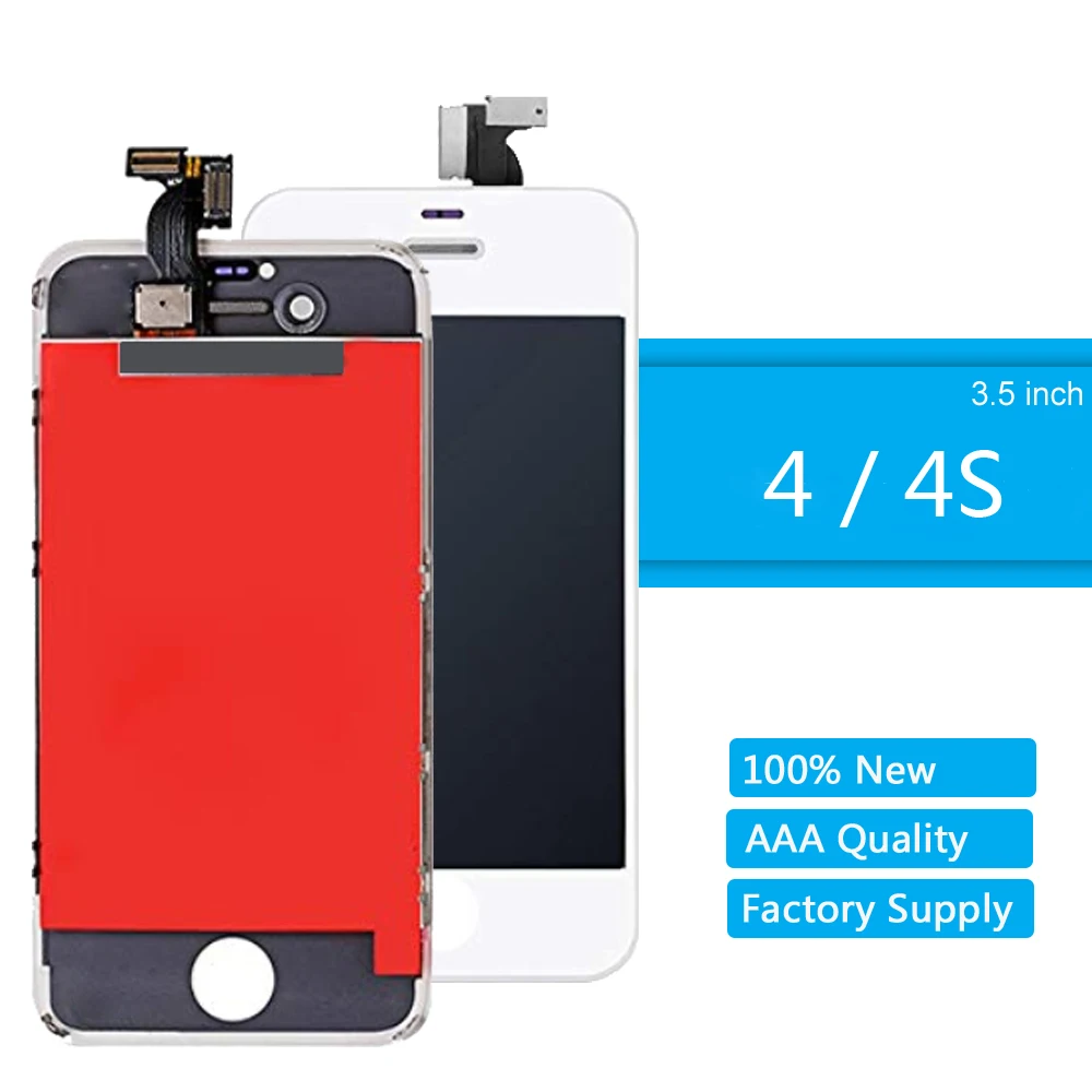 Для iPhone 4 4S ЖК дисплей экран высокое качество дигитайзер сборка для замена со