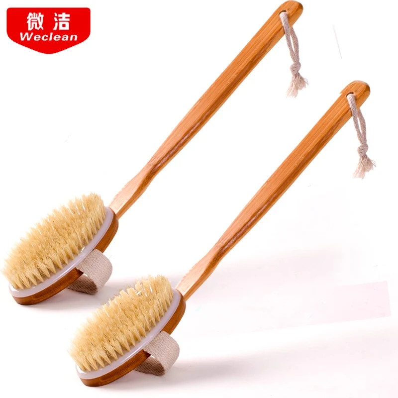 2. Щетка для ванны щетина втирания Массажная щетка спины с мехом спины|back brush|bath
