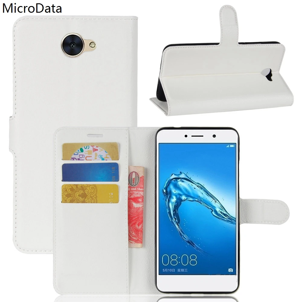Роскошный флип чехол из искусственной кожи для huawei Y7 Y 7 TRT LX1 LX2 LX3 5 дюймов кожаный