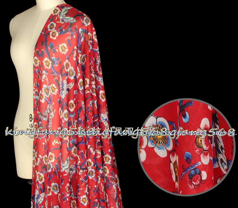 Женское платье-рубашка из ткани с бабочкой цветочным принтом | Дом и сад