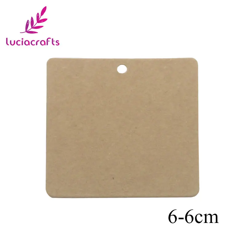 Size 10 48pcs Lucia crafts 48 шт./лот много стилей крафт-бумаги бирки для DIY свадебный подарок декор теги ценники багажные бирки имя метки I0816 - Цвет: Size 10 48pcs