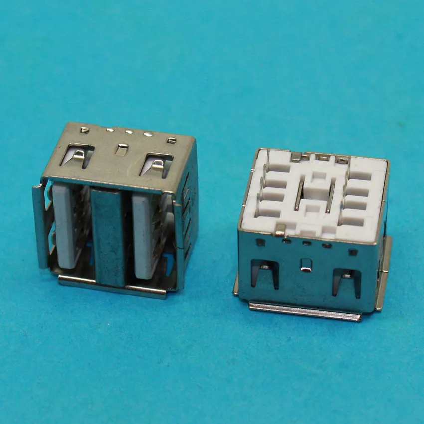 Двойной USB разъем типа A двойной 180 Степень погружения вертикальный usb 2 0 белый 8P|usb