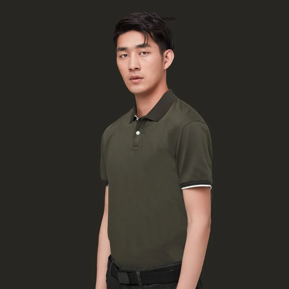 Xiaomi Cottonsmith модные повседневные футболки Одежда для поло Для мужчин высокое качество хлопок тонкий одежда Polo футболка с коротким рукавом