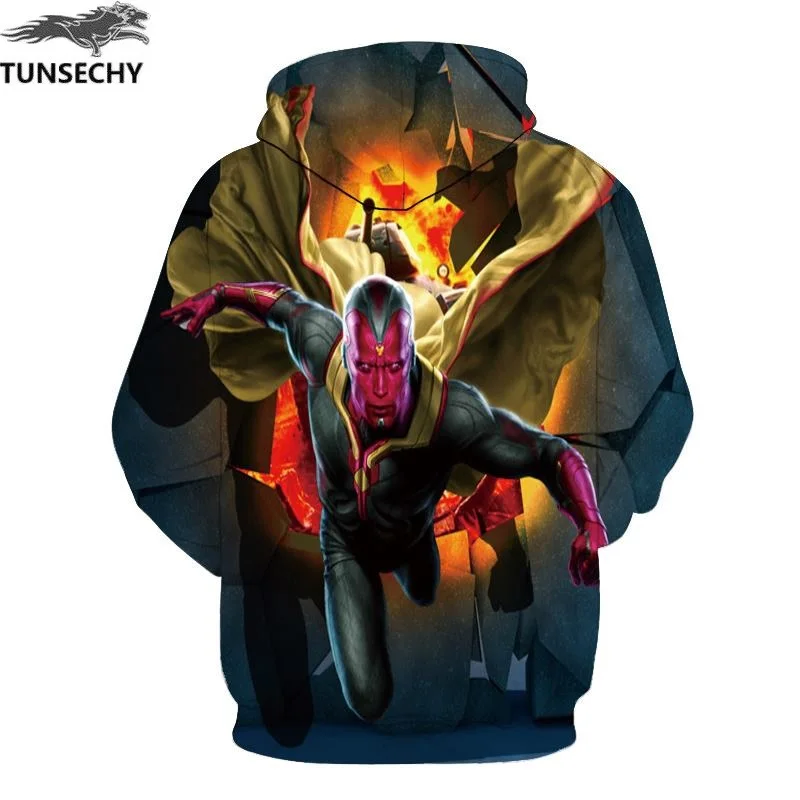 

TUNSECHY Hot hoody Blue 3D Skull Hoodies Men Women Fashion Winter Spring Sportswear Hip Hop Tracksuit Brand Hooded Sweatshirt