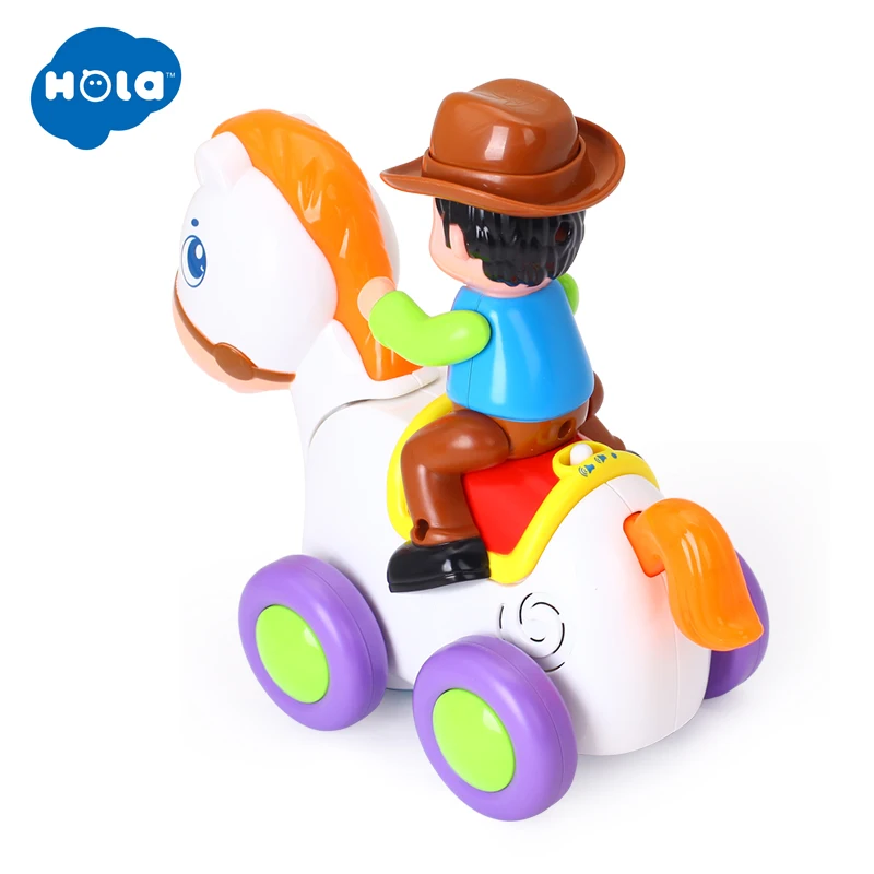 HUILE TOYS 838A детские игрушки Счастливый гоночный конь с музыкой и светом дети ползать стиль игрушки для детей 18 месяцев