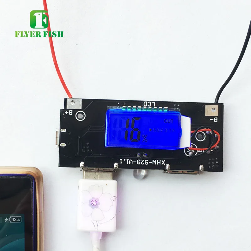DIY 6 зарядный ЖК экран 18650 Мобильный блок питания материнская плата комплект Блок