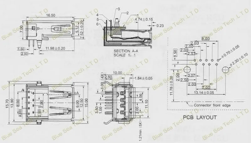USB 3 0 9 pin гнездовой разъем для настольного компьютера ноутбука и т. Д. AF 90 angle -
