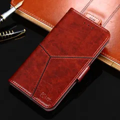 Brown Чехол-бумажник чехол для OPPO A5S AX5s A73S A3S A5 A3 A83 A73 A77 A39 A57 A37 A59 K5 K1 AX7 A9X кожаный чехол с откидной крышкой на магните чехол для телефона - Цвет: Brown
