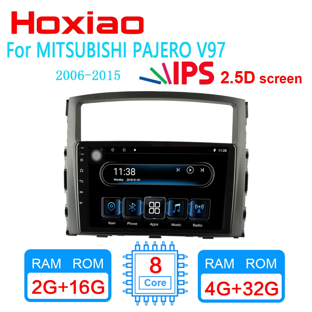 4G/2 грамм для MITSUBISHI PAJERO V97 2006 2015 9 дюймов 1024*600 экран автомобиля радиоприемник Android gps