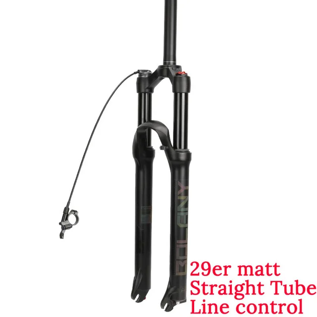 29er Straight Line Bolany MTB велосипедная воздушная вилка Supension отскок Регулировка 26/27. 5/29er замок прямой конический горный вилка для велосипеда аксессуары - Цвет: 29er Straight Line