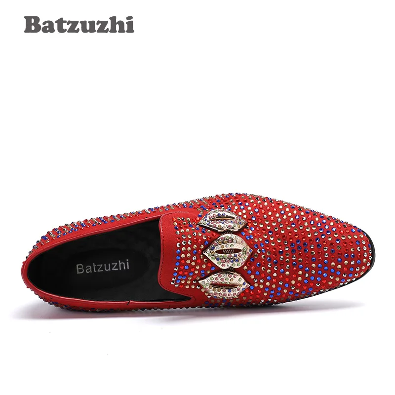 Batzuzhi модный дизайн мужская повседневная обувь на плоской подошве из натуральной